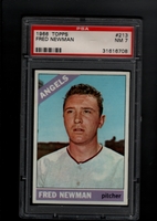 1966 Topps #213 Fred Newman  PSA 7 NM  CALIFORNIA ANGELS